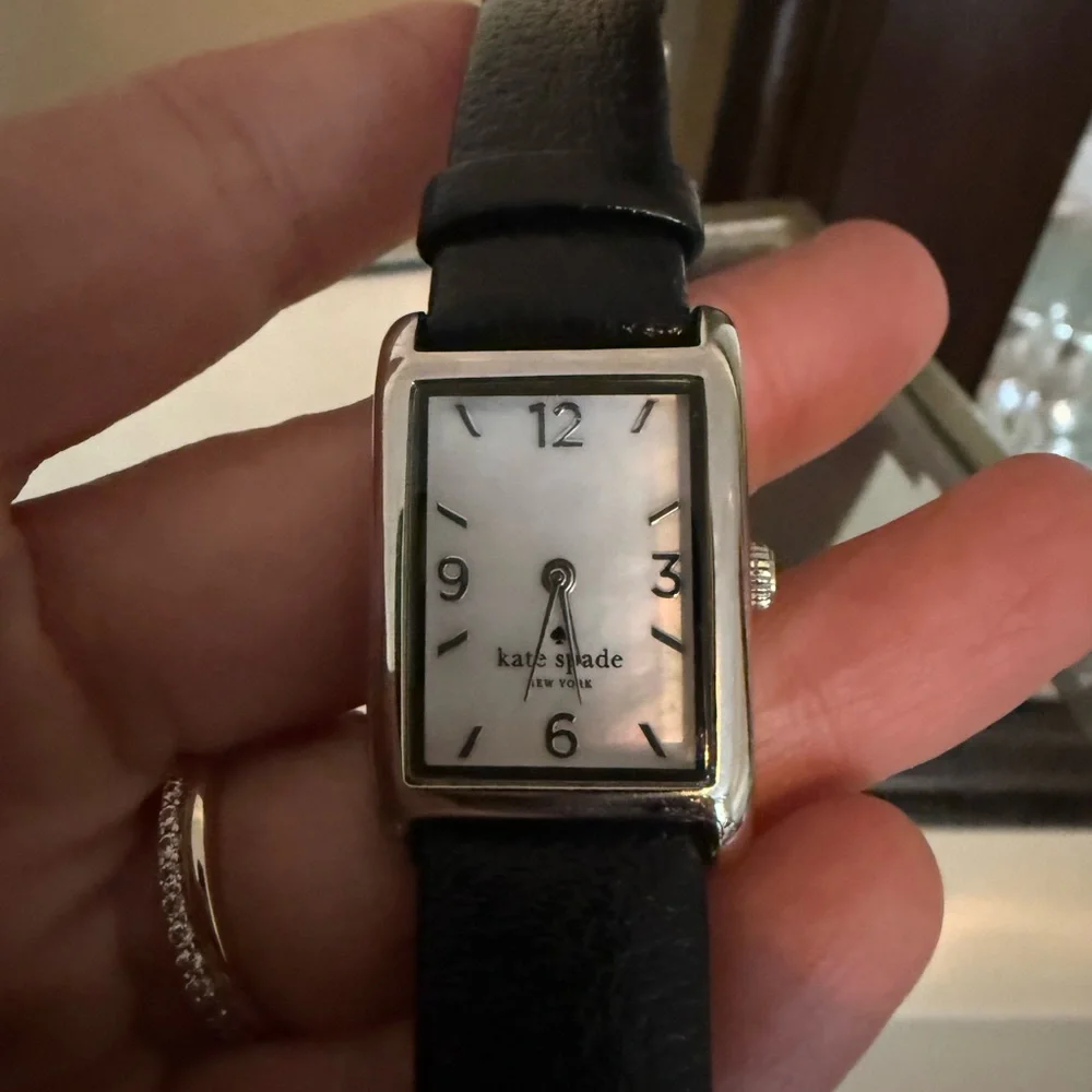 kate spade spade leather watch
